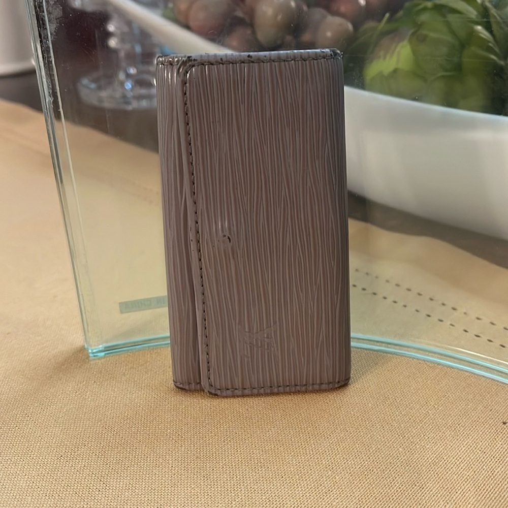 Louis Vuitton Gray Leather Key Holder
